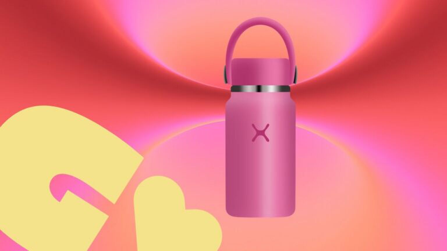 Illustratie van een waterfles.