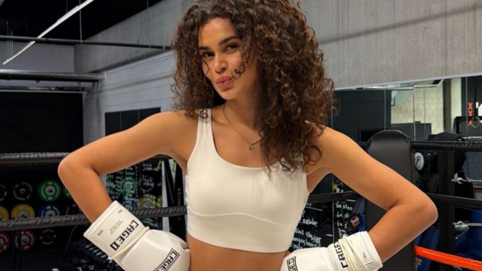 Rachel John in de ring.