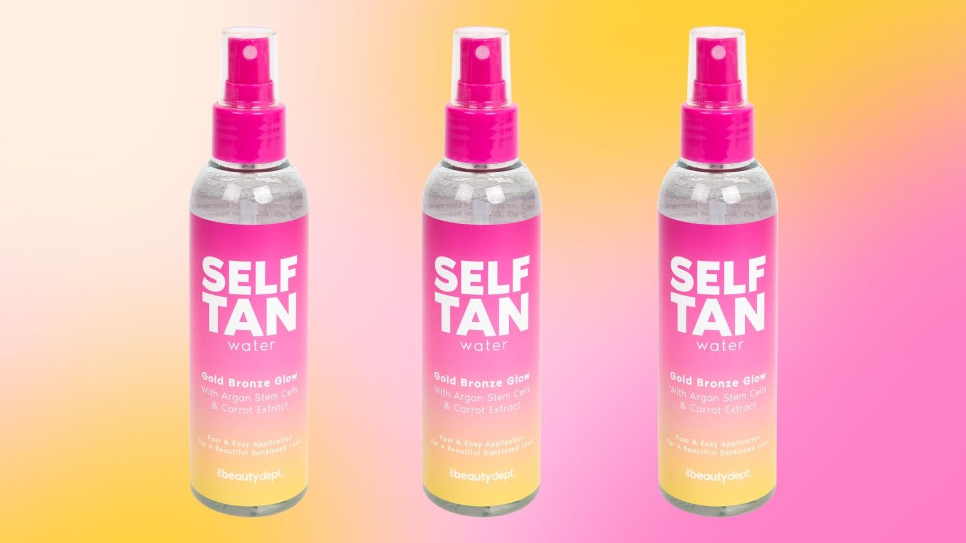 Self-tan water Action.