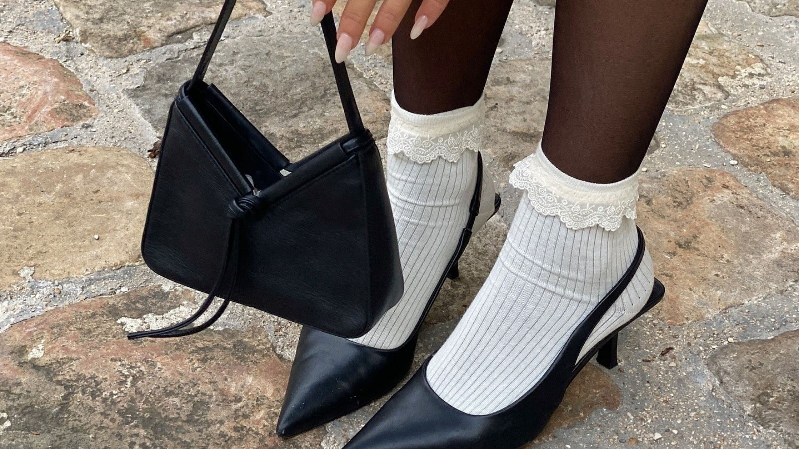 Slingbacks.