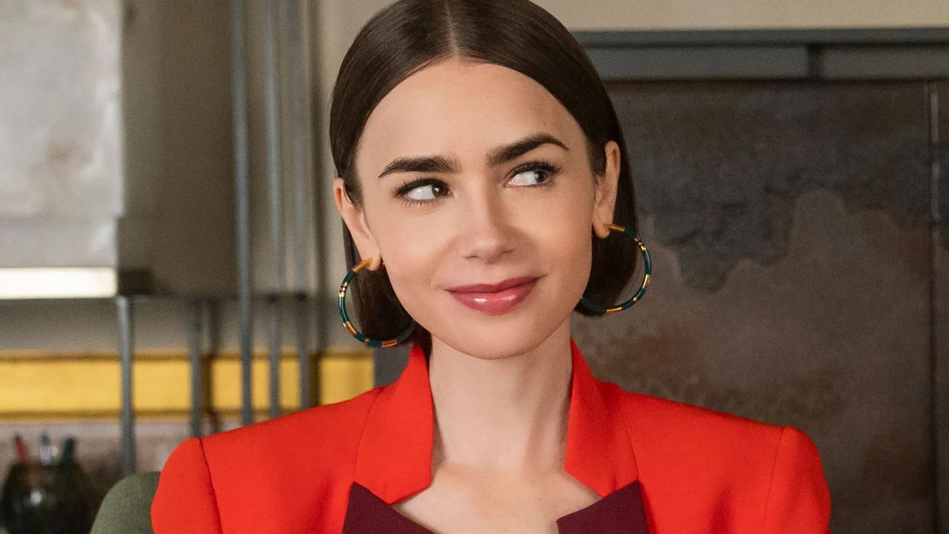 Lily Collins in Emily in Paris.