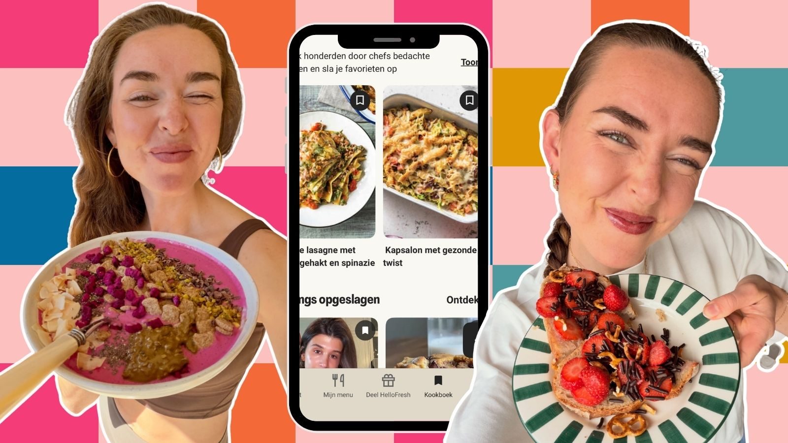 Veggilaine en de HelloFresh-app.