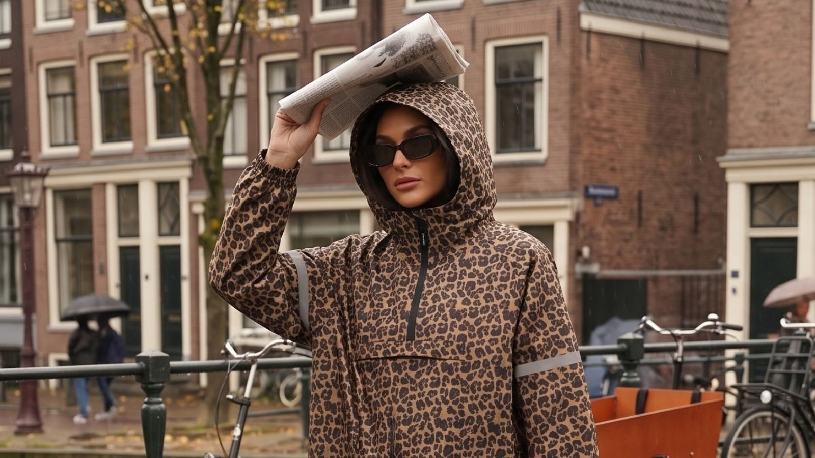 HEMA panterprint regenjas.
