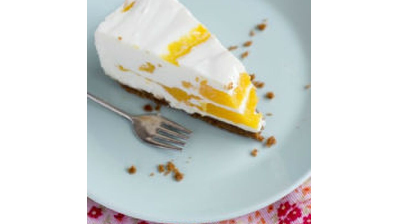 Illustratie voor: Mmm.. Mango-yoghurttaart