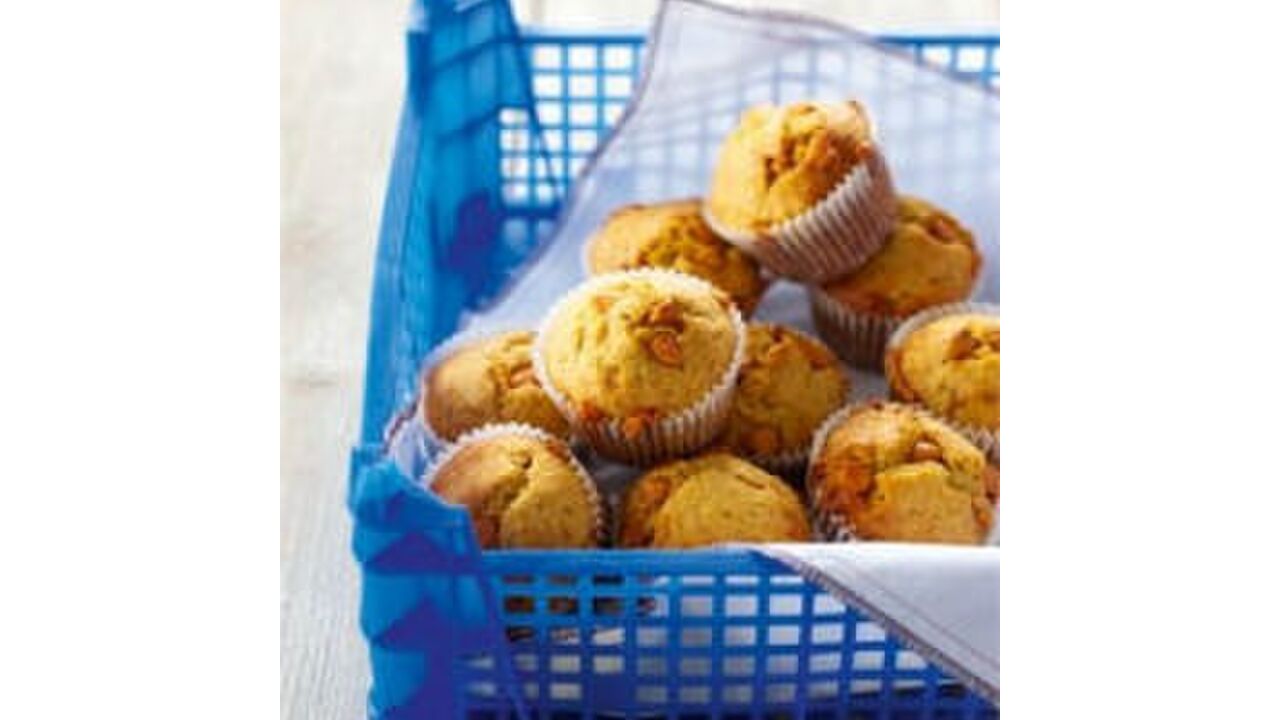Illustratie voor: Banaan butterscotch muffins