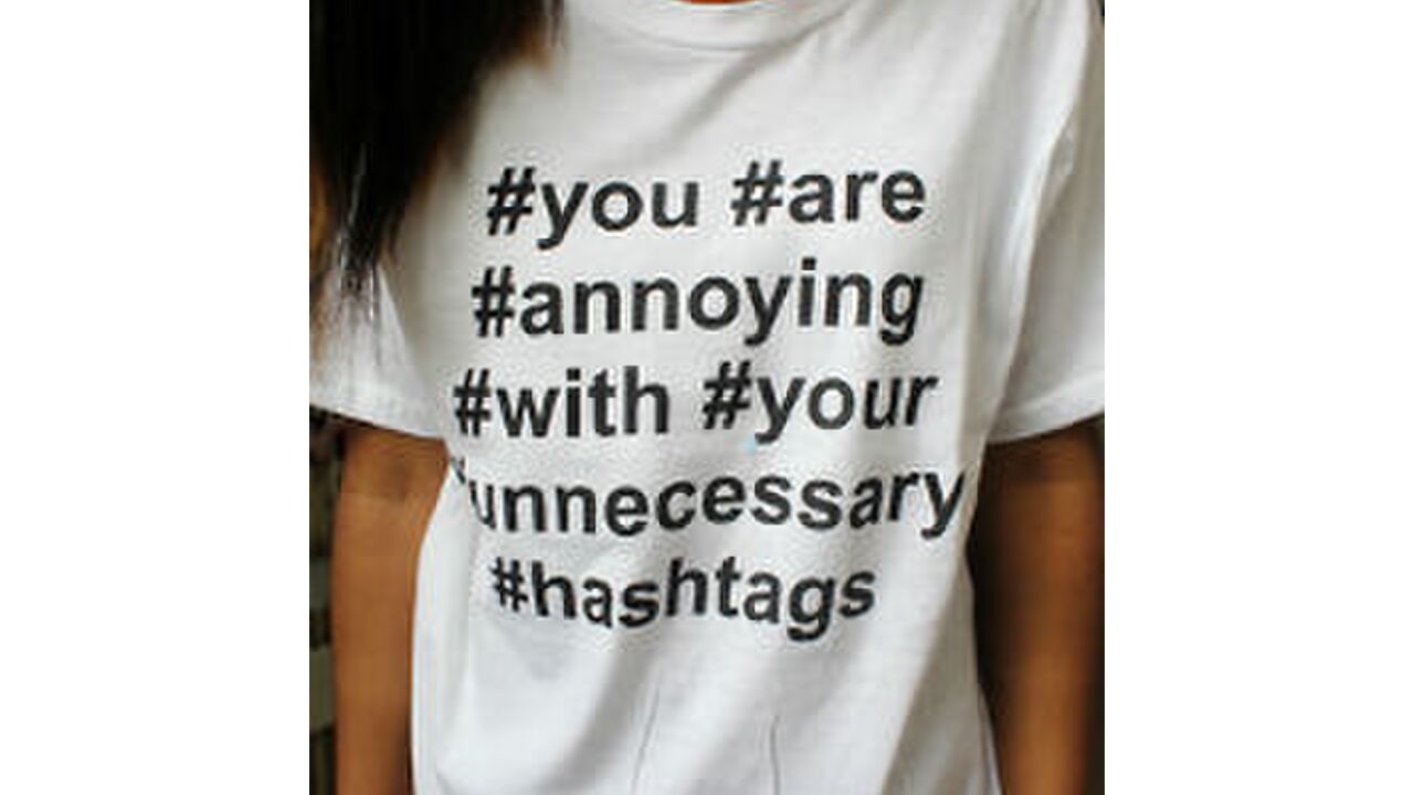 Illustratie voor: 10 irritante hashtags