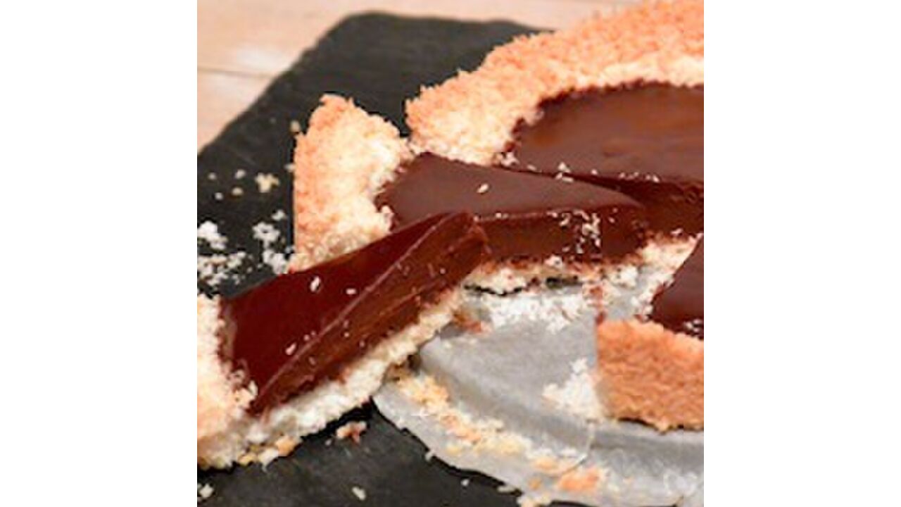 Illustratie voor: Chocolade kokostaart