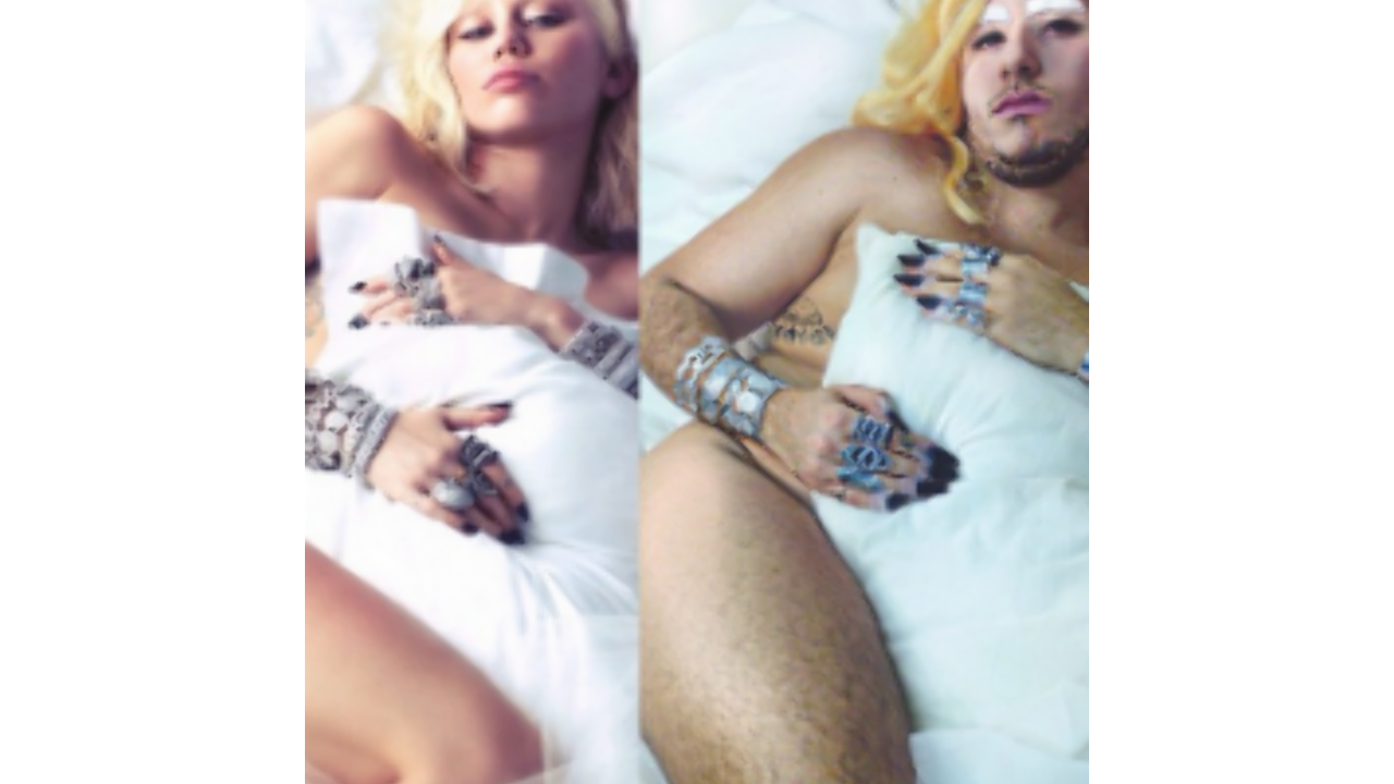 Illustratie voor: Man doet vreemde poses van celebs geweldig na