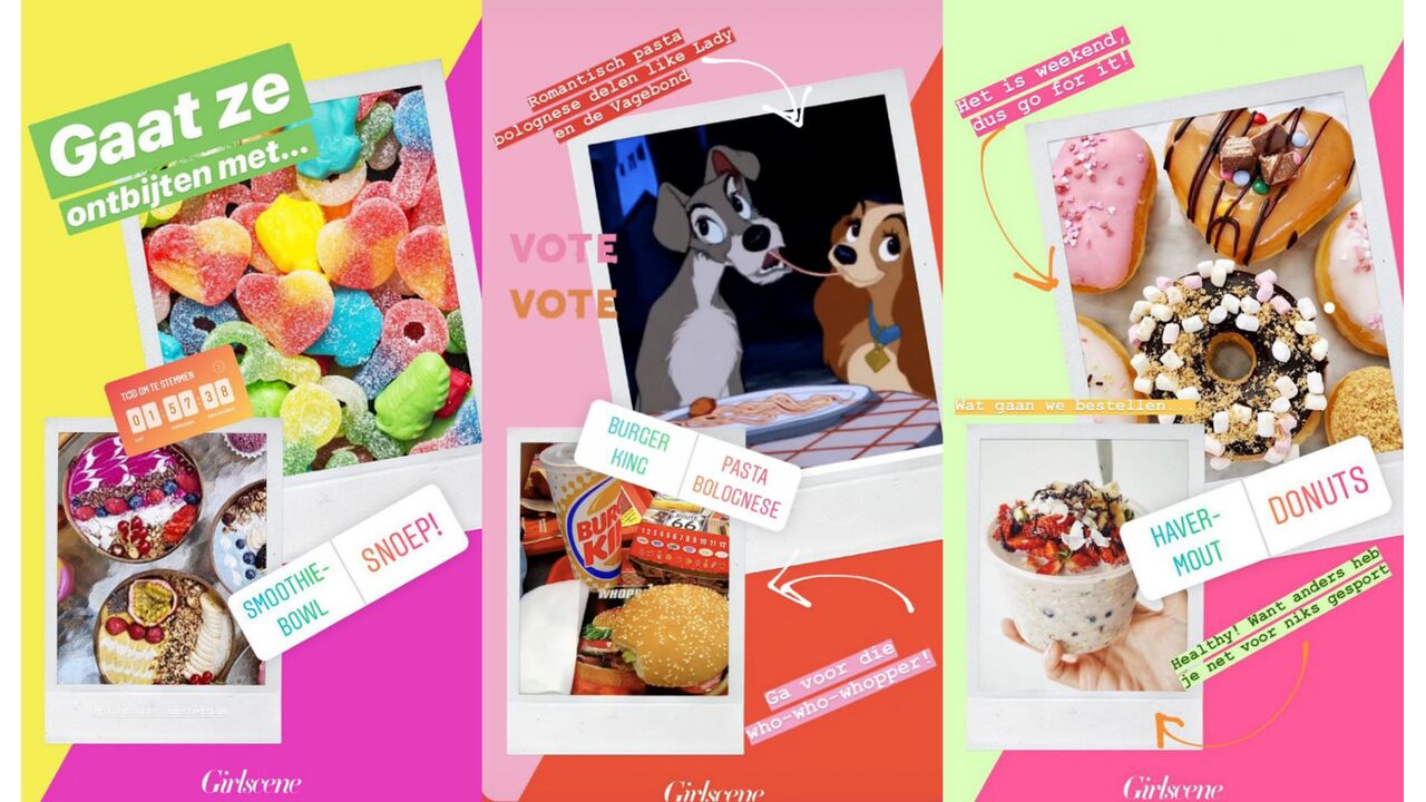 Illustratie voor: Roos: ‘Ik at een week lang thuisbezorgdmaaltijden en liet Instagram bepalen wat ik ging eten’