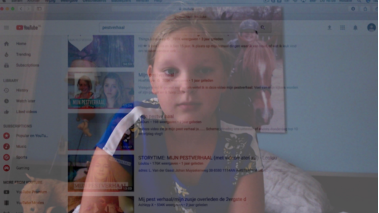 Illustratie voor: Heftig: Rosalie (13) werd gepest en voelde zich zelfs in haar eigen slaapkamer niet meer veilig