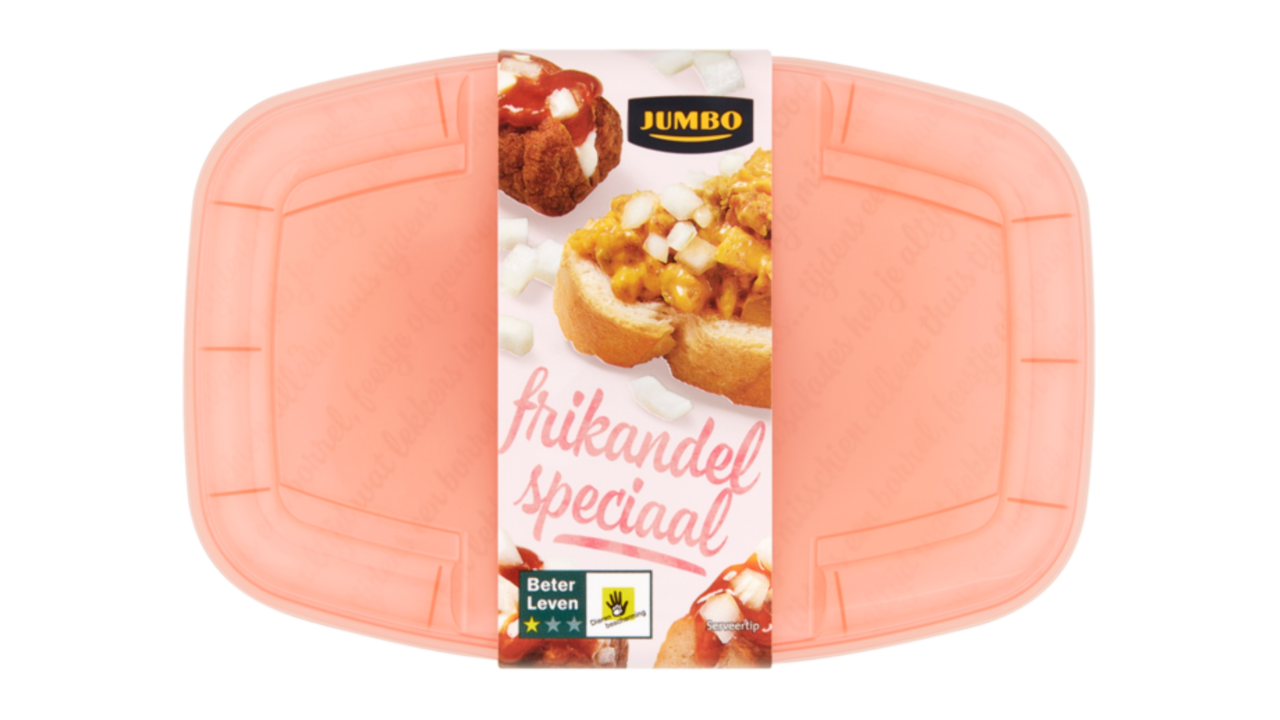 Illustratie voor: Jumbo introduceert: frikandel speciaal salade