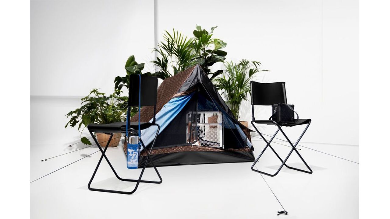 Illustratie voor: Je kan nu super deluxe kamperen met deze tent van Louis Vuitton