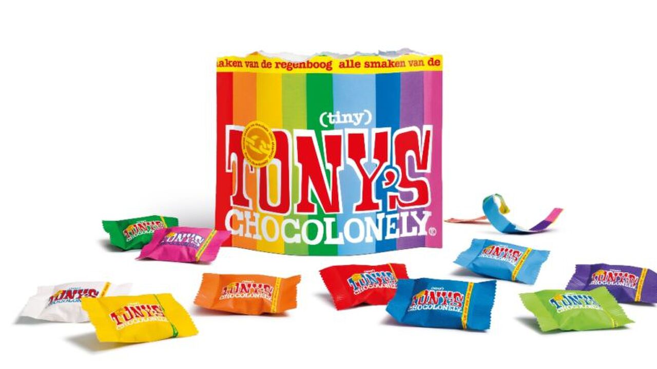 Illustratie voor: YUM! Tony Chocolony lanceert Tiny Tony’s