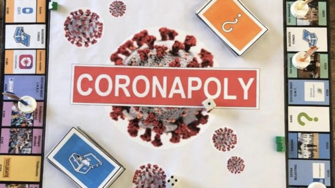 Illustratie voor: Geniaal: Anna (19) heeft Coronapoly ontworpen (en dit wil je gewoon spelen)