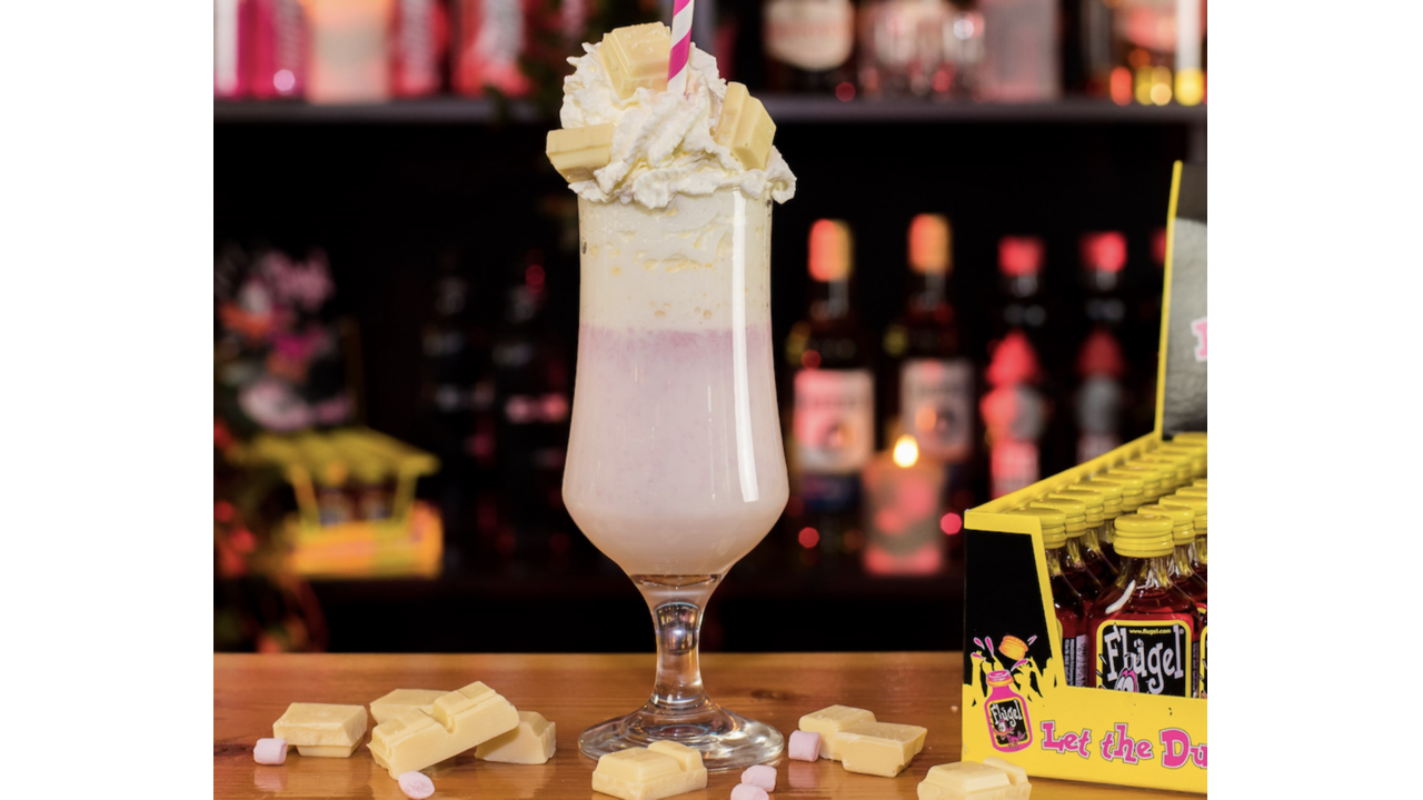 Illustratie voor: Dit is het (makkelijke) recept voor Flügel Hot Pink Chocolate