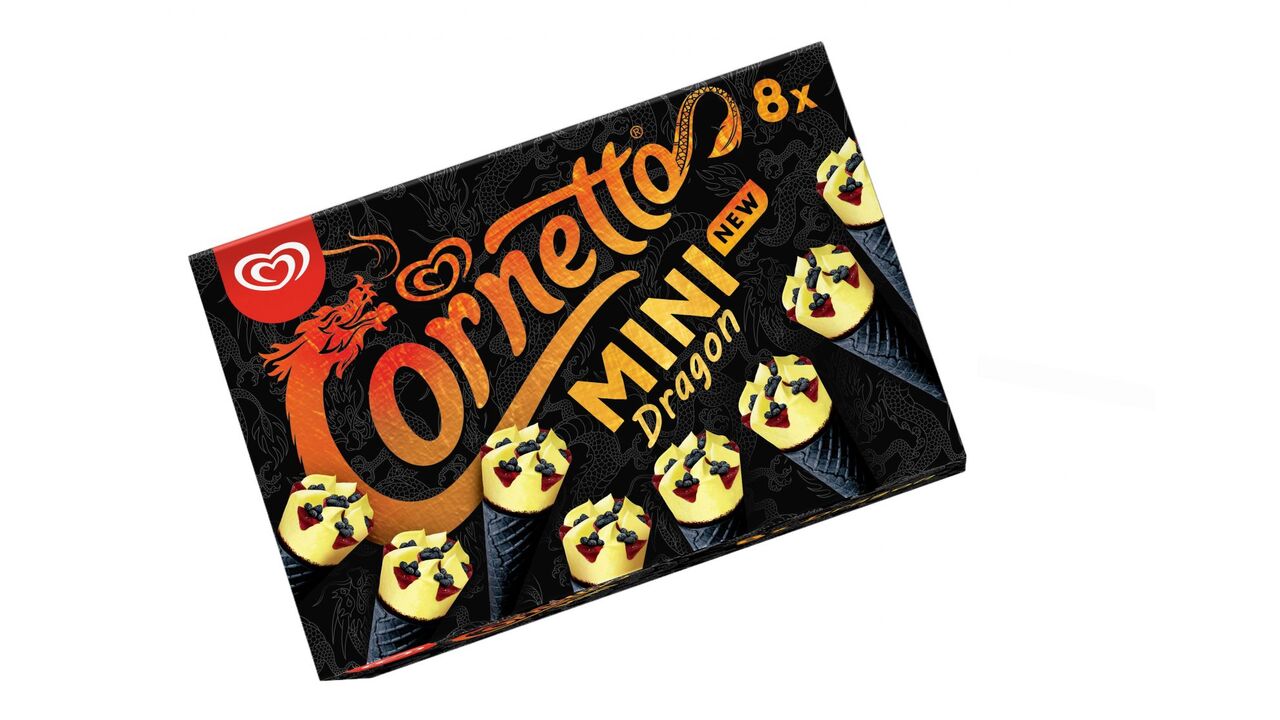 Illustratie voor: Yummy! Cornetto Dragon is de nieuwste lekkere ijssmaak voor de warme dagen