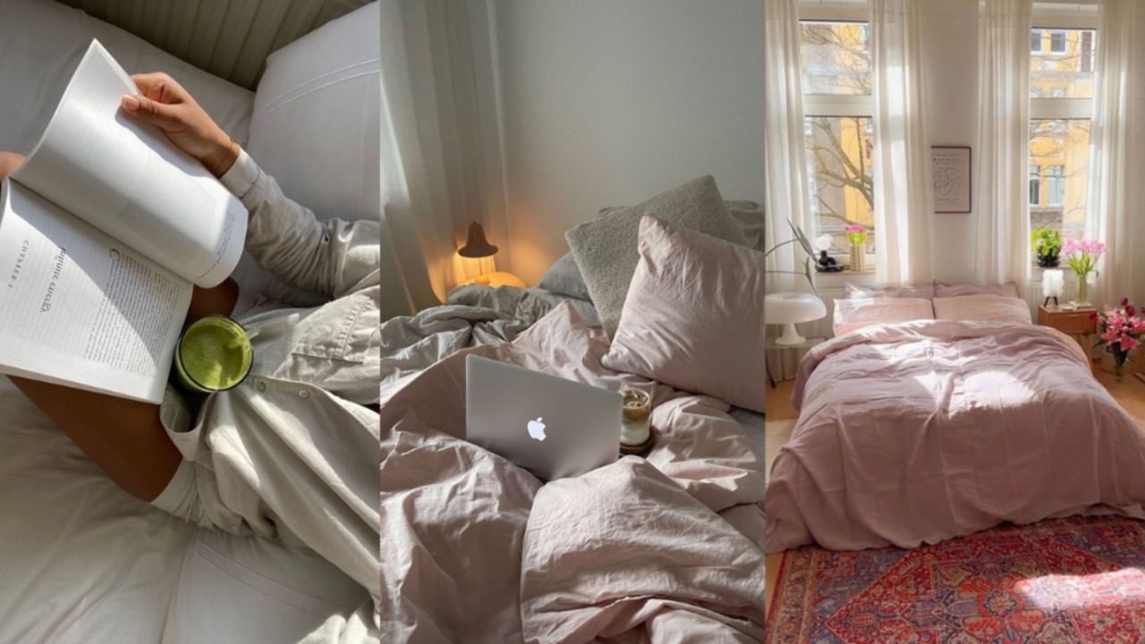 Cozy bedden roze