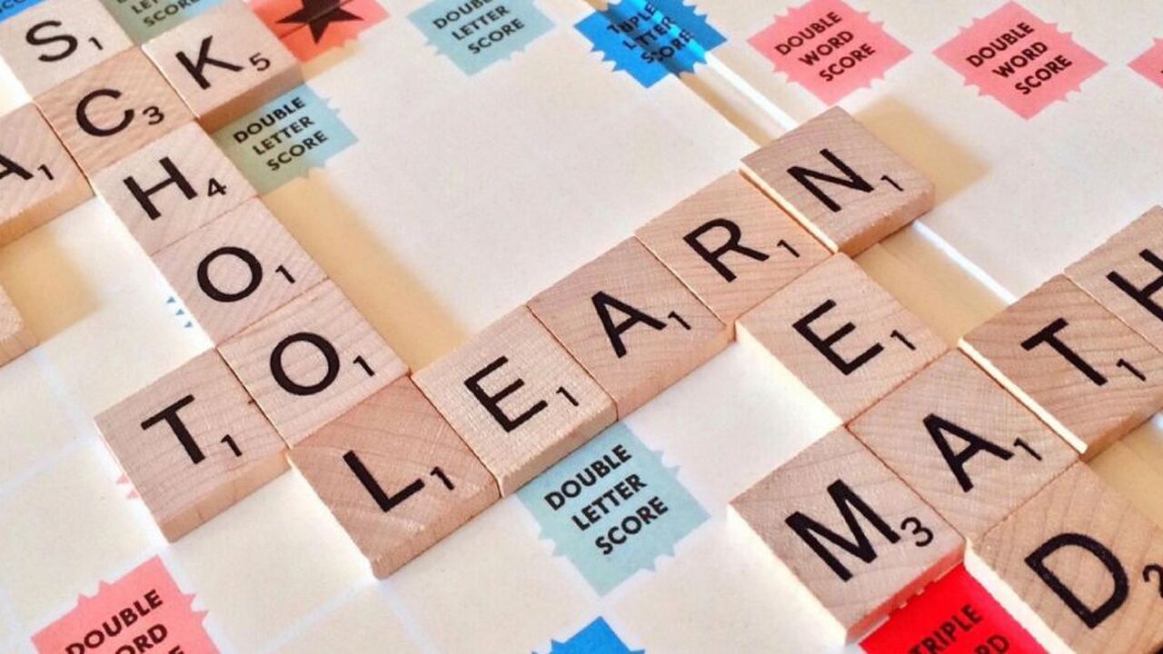 Scrabble bordspel.
