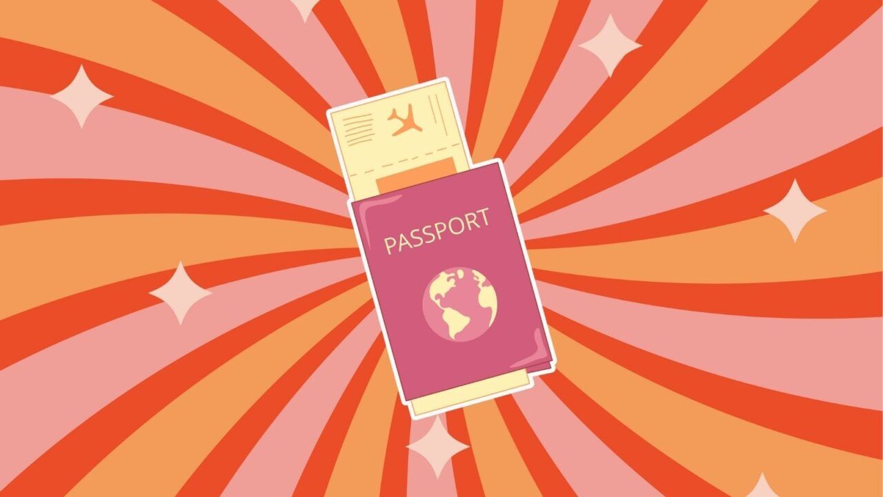 Illustratie van een paspoort.