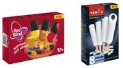 Illustratie voor: Nieuwe ijssmaken: je koopt nu RedBand Drop Fruitduo’s-ijsjes en Venco Schoolkrijt-ijsjes