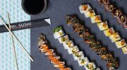 Illustratie voor: Deliveroo en Mr. Sushi komen met exclusieve sushi rolls op basis van de smaken van vijf werelddelen