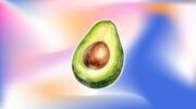 Illustratie van een avocado.