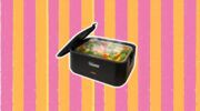De elektrische lunchbox voor warm eten van Action.