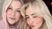 Sabrina Carpenter samen met haar schoonheidsspecialiste Renee Rouleau.