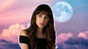 Spencer uit Pretty Little Liars voor een vollemaanachtergrond.
