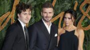 Brooklyn, David en Victoria Beckham.