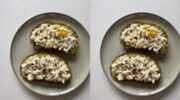 Cottage cheese op een broodje