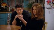 Ross en Rachel in Friends.
