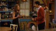 Ross en Rachel die ruzie maken.