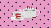Red Nail Collection-servies van Nuflaat.