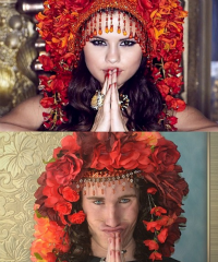 Hilarisch: deze jongen poseert als vrouwelijke celebs