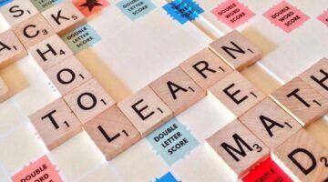 Scrabble bordspel.