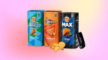 De nieuwe chips verpakkingen.