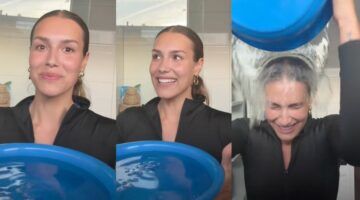 De Ice Bucket Challenge uitgevoerd door Luna Nieuwboer.