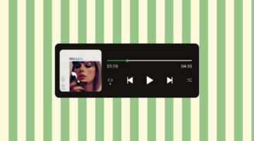 Een Spotify-liedje wordt afgespeeld.