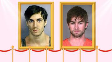 Collage van twee nep overvallers die zogenaamd betrokken zouden zijn bij de Louvre-roof.