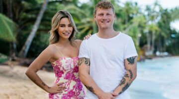 Kaj Gorgels en Monica Geuze in Temptation Island.