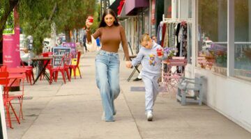 Yolanthe Cabau en haar zoontje.