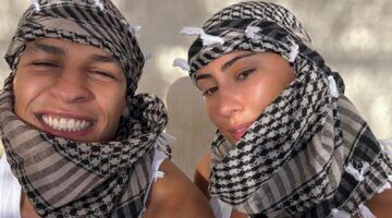 Bilal Wahib en verloofde Sophie Keizer.