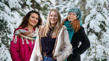 Claudia, Monique en Elsje uit Winter Vol Liefde.