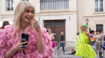 Lily Collins in Emily in Paris.