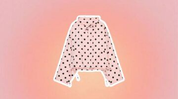 De polka dot jas van de Zara.