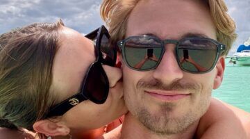 Camiel Kesbeke en zijn vriendin Donna.