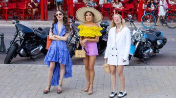 Emily, Mindy en Camille uit Emily in Paris.