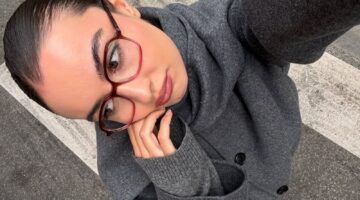 Een selfie van een meisje.