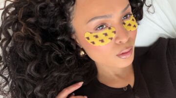 Skincare eye patches.